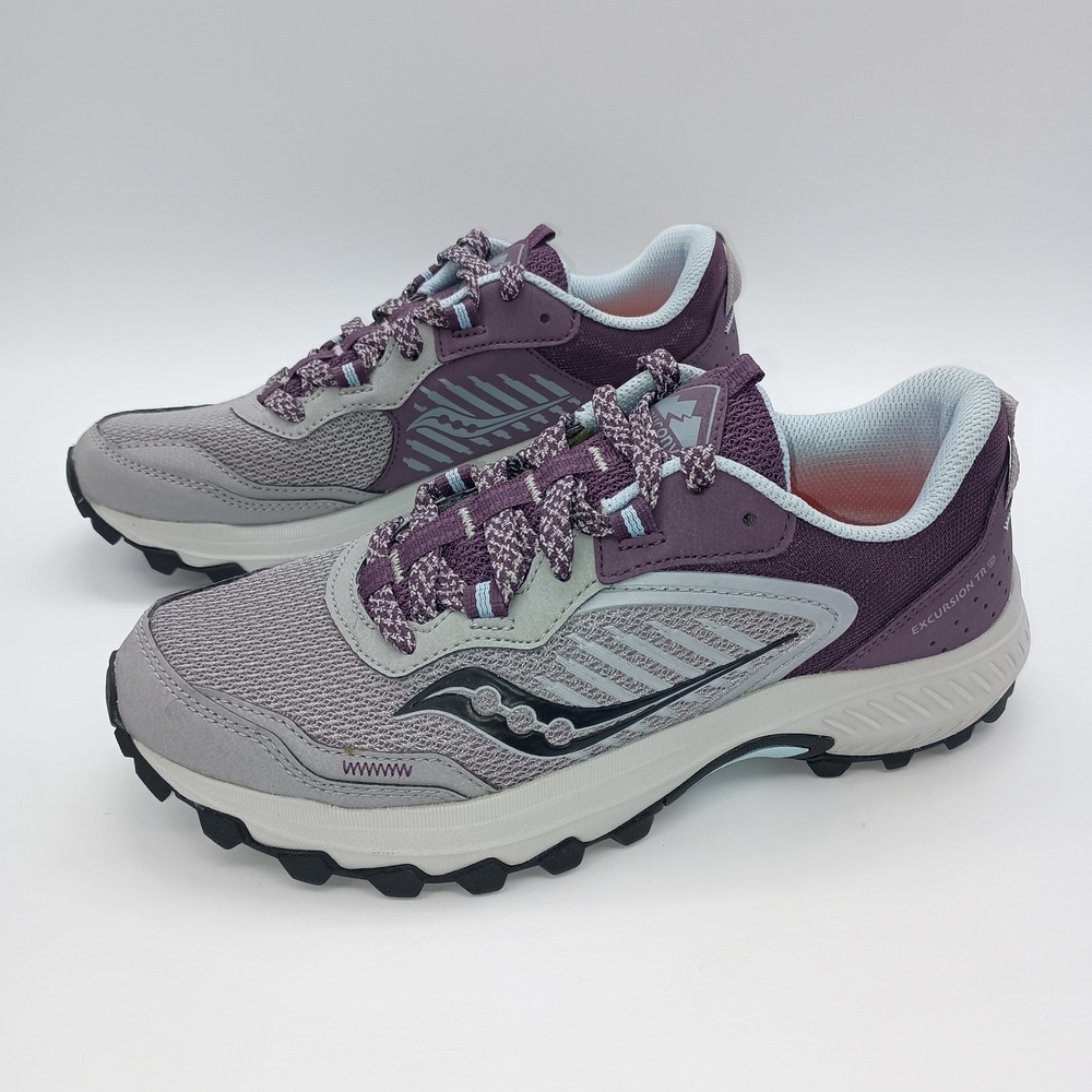 Saucony Excursion TR15 Womens Trail Running Shoes Purple Grey S10670-21 Size 7